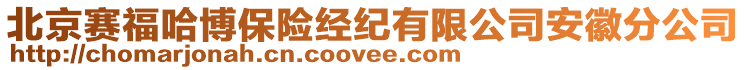 北京賽福哈博保險經(jīng)紀(jì)有限公司安徽分公司