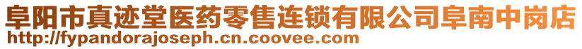 阜陽市真跡堂醫(yī)藥零售連鎖有限公司阜南中崗店