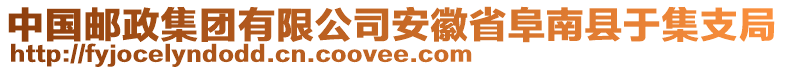 中國郵政集團有限公司安徽省阜南縣于集支局