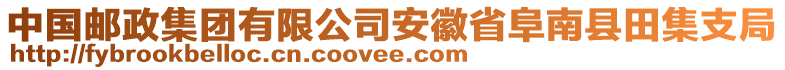 中國(guó)郵政集團(tuán)有限公司安徽省阜南縣田集支局