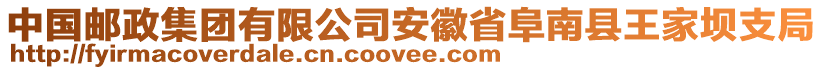 中國郵政集團有限公司安徽省阜南縣王家壩支局