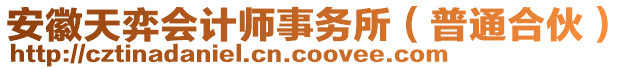 安徽天弈會計師事務所（普通合伙）