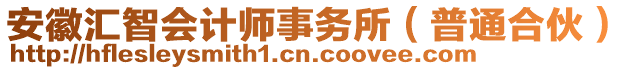 安徽匯智會計(jì)師事務(wù)所（普通合伙）