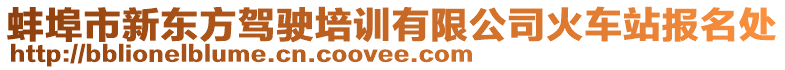 蚌埠市新東方駕駛培訓(xùn)有限公司火車站報名處