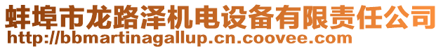 蚌埠市龍路澤機(jī)電設(shè)備有限責(zé)任公司