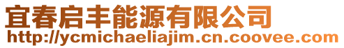 宜春?jiǎn)⒇S能源有限公司