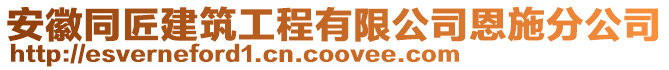 安徽同匠建筑工程有限公司恩施分公司