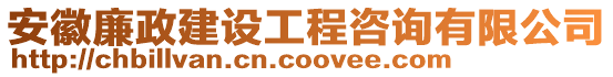 安徽廉政建設工程咨詢有限公司