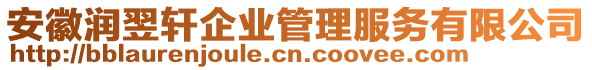 安徽潤(rùn)翌軒企業(yè)管理服務(wù)有限公司