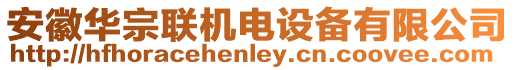 安徽華宗聯(lián)機電設備有限公司