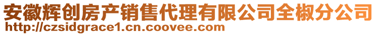 安徽輝創(chuàng)房產(chǎn)銷售代理有限公司全椒分公司