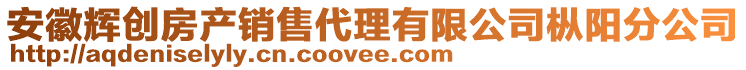 安徽輝創(chuàng)房產(chǎn)銷售代理有限公司樅陽(yáng)分公司