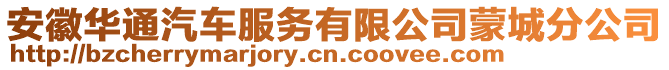 安徽華通汽車服務有限公司蒙城分公司