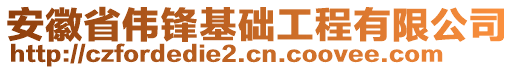 安徽省偉鋒基礎(chǔ)工程有限公司