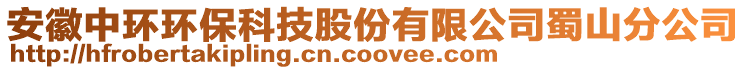 安徽中環(huán)環(huán)保科技股份有限公司蜀山分公司