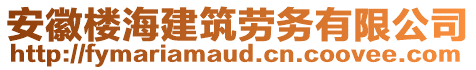 安徽樓海建筑勞務有限公司