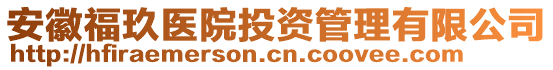 安徽福玖醫(yī)院投資管理有限公司