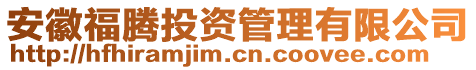 安徽福騰投資管理有限公司