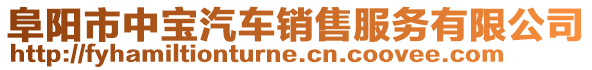 阜陽市中寶汽車銷售服務(wù)有限公司