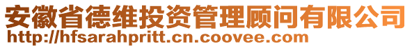 安徽省德維投資管理顧問有限公司