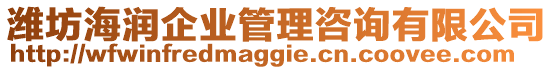 濰坊海潤企業(yè)管理咨詢有限公司