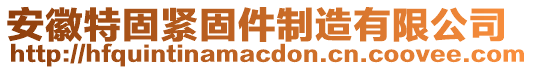 安徽特固緊固件制造有限公司