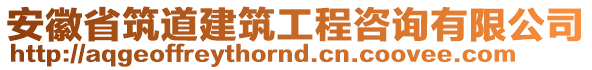 安徽省筑道建筑工程咨询有限公司