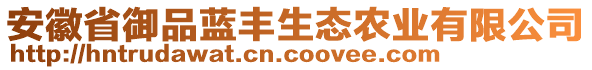 安徽省御品藍豐生態(tài)農(nóng)業(yè)有限公司