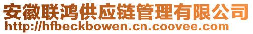 安徽聯(lián)鴻供應鏈管理有限公司