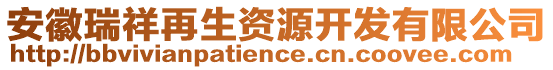 安徽瑞祥再生資源開發(fā)有限公司