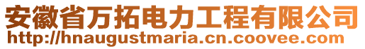 安徽省萬(wàn)拓電力工程有限公司