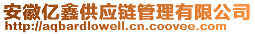 安徽億鑫供應(yīng)鏈管理有限公司