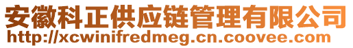 安徽科正供應鏈管理有限公司