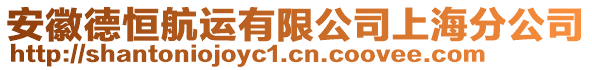 安徽德恒航運有限公司上海分公司