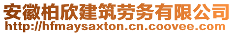 安徽柏欣建筑勞務有限公司