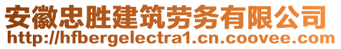 安徽忠勝建筑勞務(wù)有限公司