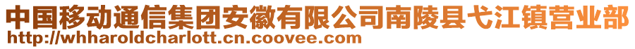 中國移動通信集團安徽有限公司南陵縣弋江鎮(zhèn)營業(yè)部