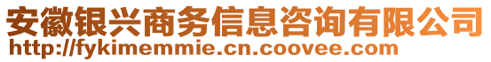 安徽銀興商務(wù)信息咨詢有限公司