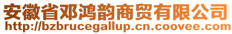 安徽省鄧鴻韻商貿(mào)有限公司