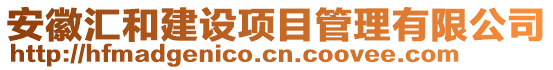 安徽汇和建设项目管理有限公司