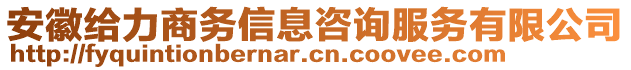 安徽给力商务信息咨询服务有限公司