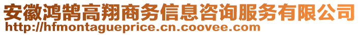 安徽鸿鹄高翔商务信息咨询服务有限公司