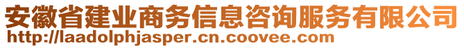 安徽省建業(yè)商務(wù)信息咨詢服務(wù)有限公司