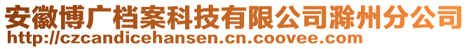 安徽博廣檔案科技有限公司滁州分公司