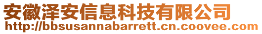 安徽澤安信息科技有限公司