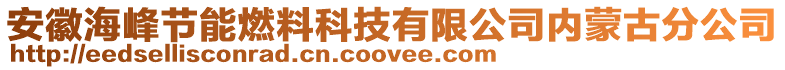 安徽海峰節(jié)能燃料科技有限公司內(nèi)蒙古分公司