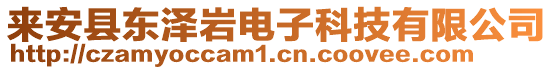 來安縣東澤巖電子科技有限公司