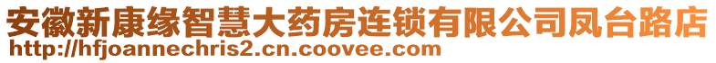 安徽新康缘智慧大药房连锁有限公司凤台路店