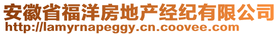 安徽省福洋房地產(chǎn)經(jīng)紀(jì)有限公司