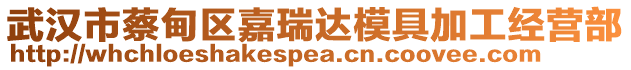 武漢市蔡甸區(qū)嘉瑞達模具加工經營部